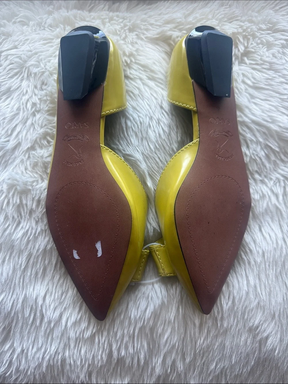 Sarto by Franco Sarto Yellow Pointed-Toe Flats